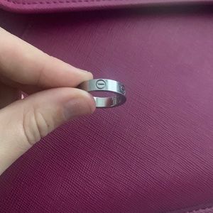 silver cartier ring